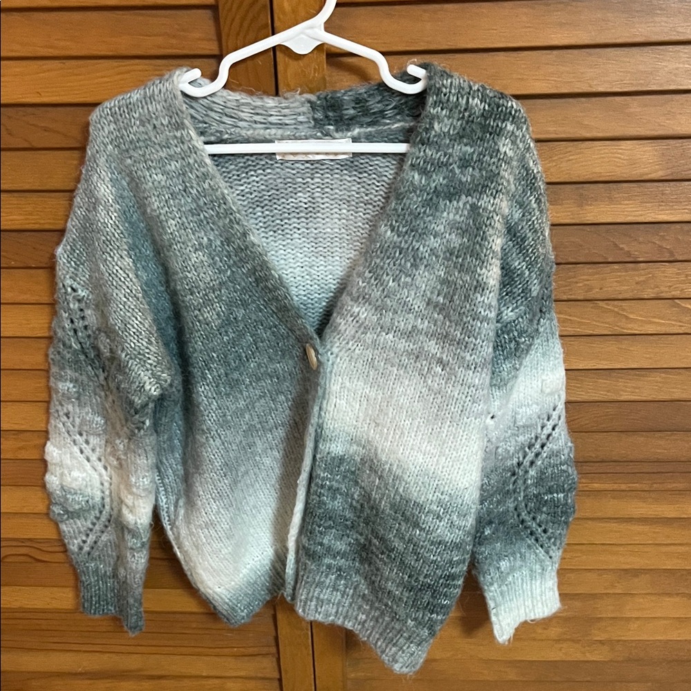 Gray Ombre Kids Girls Sweater Size 5